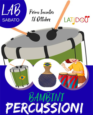 Lab percussioni afrobrasiliane bambini